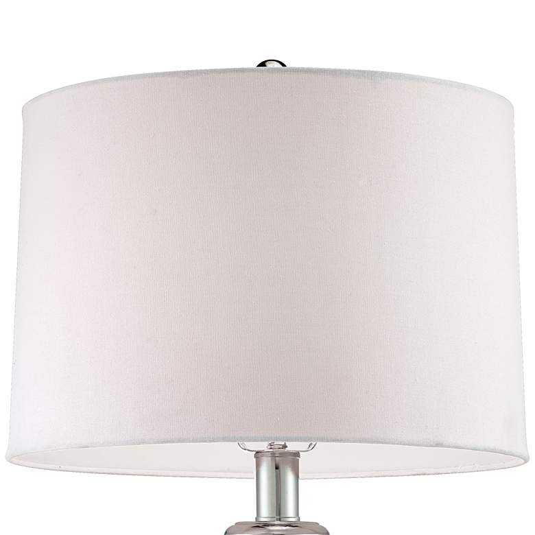 Image 4 Possini Euro 29 inch White Shade Acrylic Beaded Base Modern Table Lamp more views