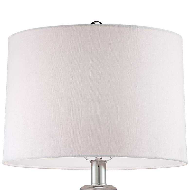 Image 4 Possini Euro 29" White Shade Acrylic Beaded Base Modern Table Lamp more views