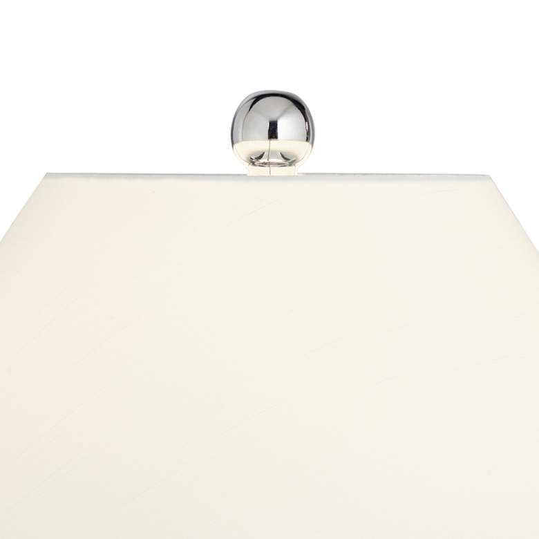 Image 3 Possini Euro 30" High Gray Art Glass Vase USB Table Lamp more views