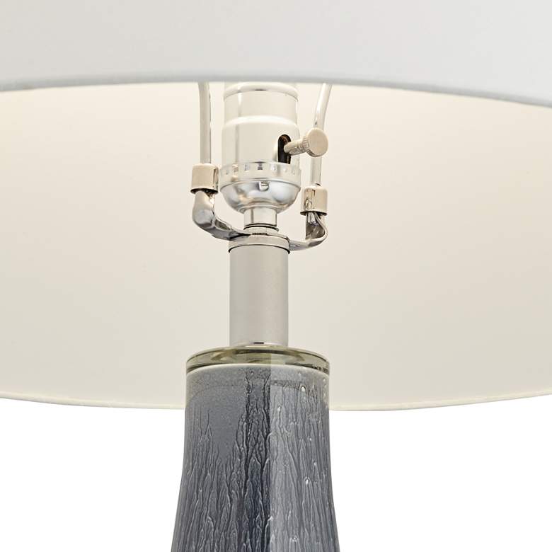 Image 5 Possini Euro 30" High Gray Art Glass Vase USB Table Lamp more views