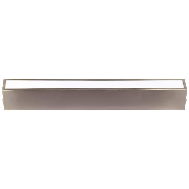 Image 1 Possini Euro 30" Wide Modern Brushed Steel Vanity Bath Light
