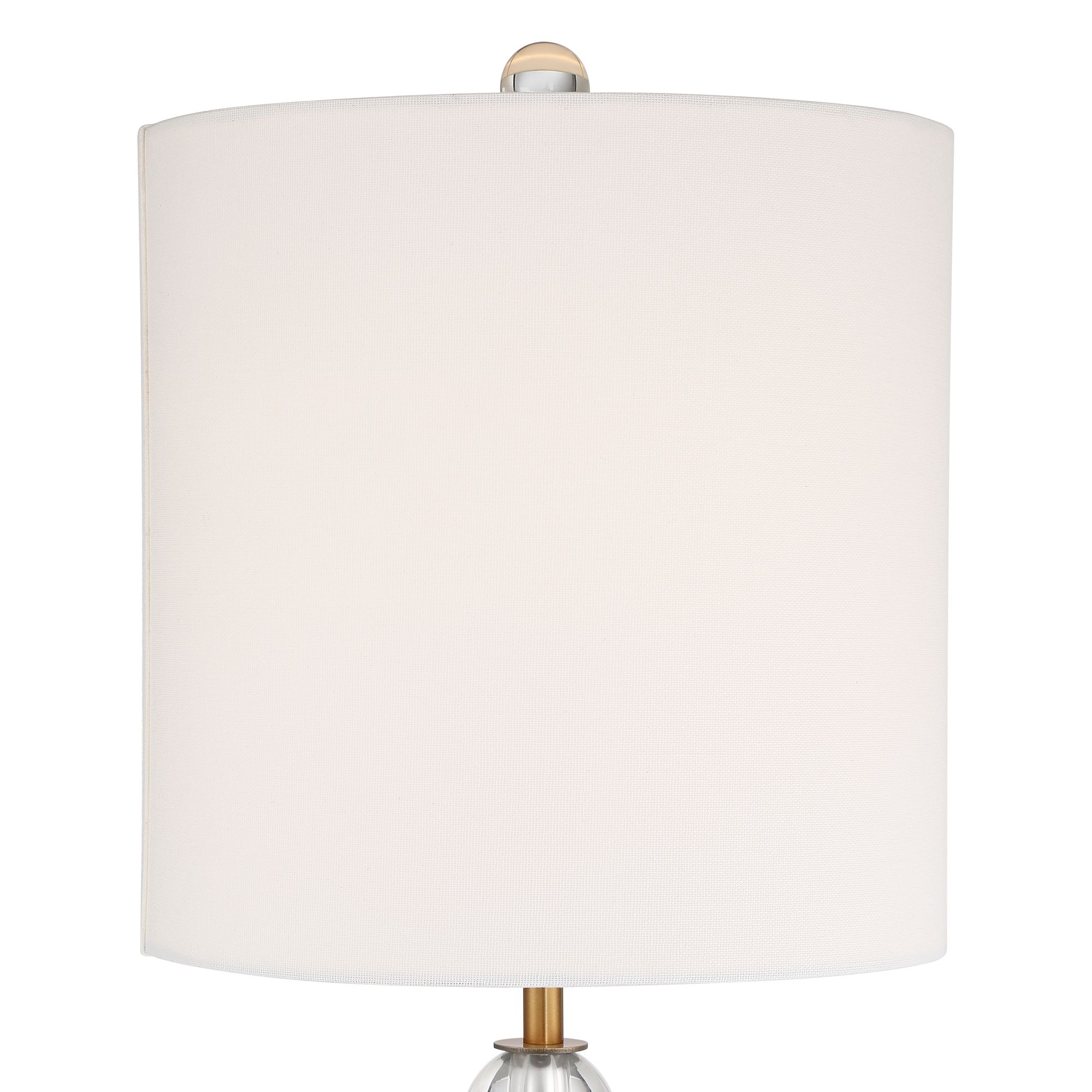 Image 4 Possini Euro 32 1/2" Halston Brass and Crystal Buffet Lamp more views