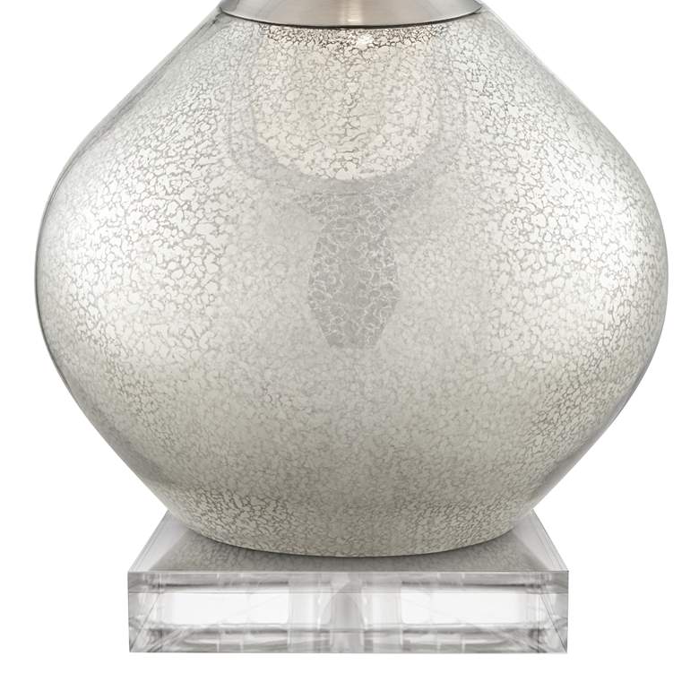 Image 5 Possini Euro 32" Swift Modern Mercury Glass Lamp with Square Riser more views
