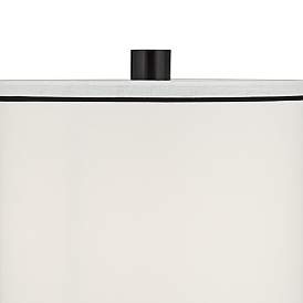 Image3 of Possini Euro 35 3/4" White Black Modern Geometric Buffet Table Lamp more views