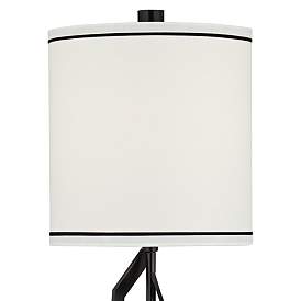 Image4 of Possini Euro 35 3/4" White Black Modern Geometric Buffet Table Lamp more views