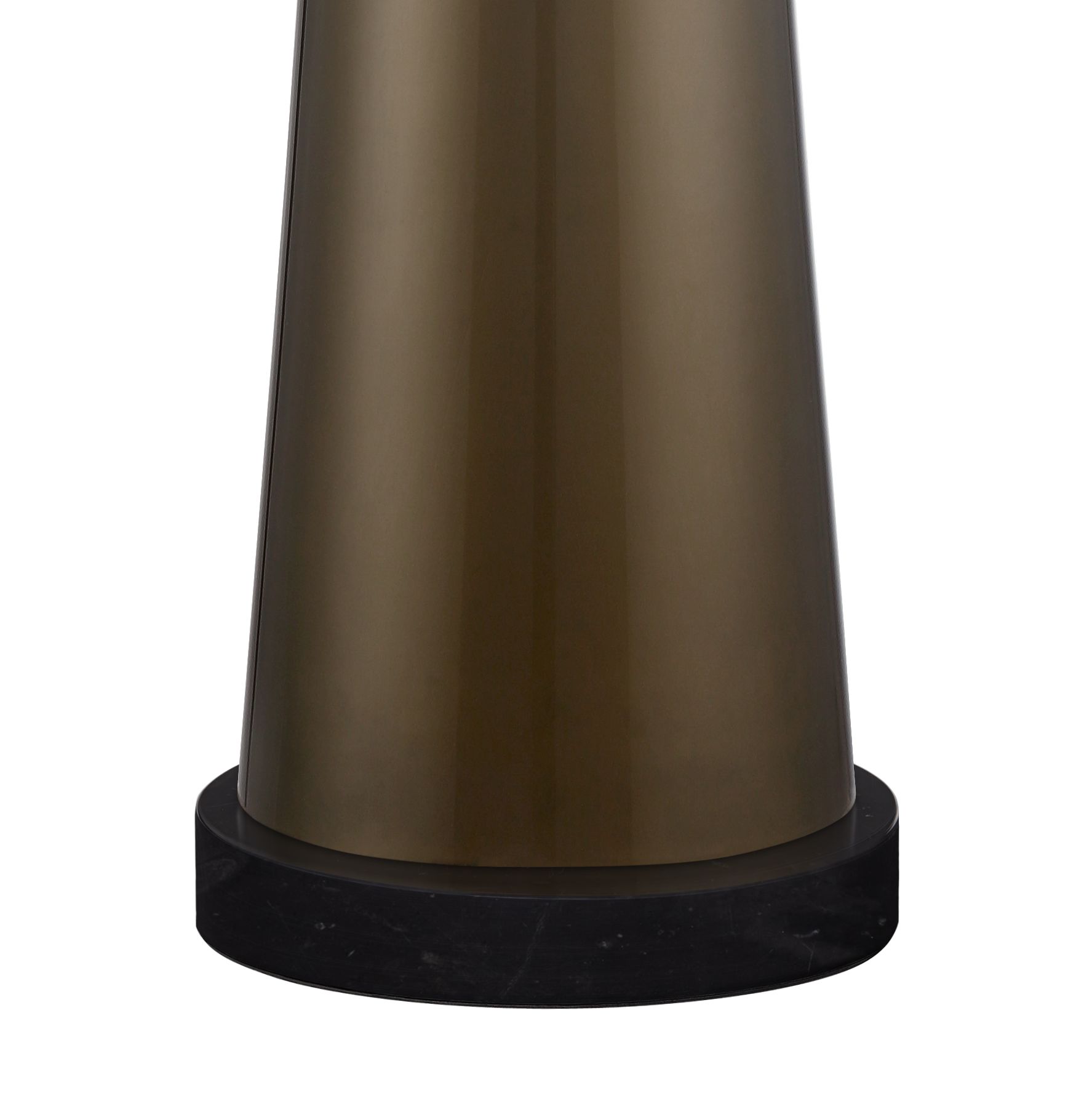 Image 4 Possini Euro 36" High Gold Glass Lamp with Round Black Marble Riser more views