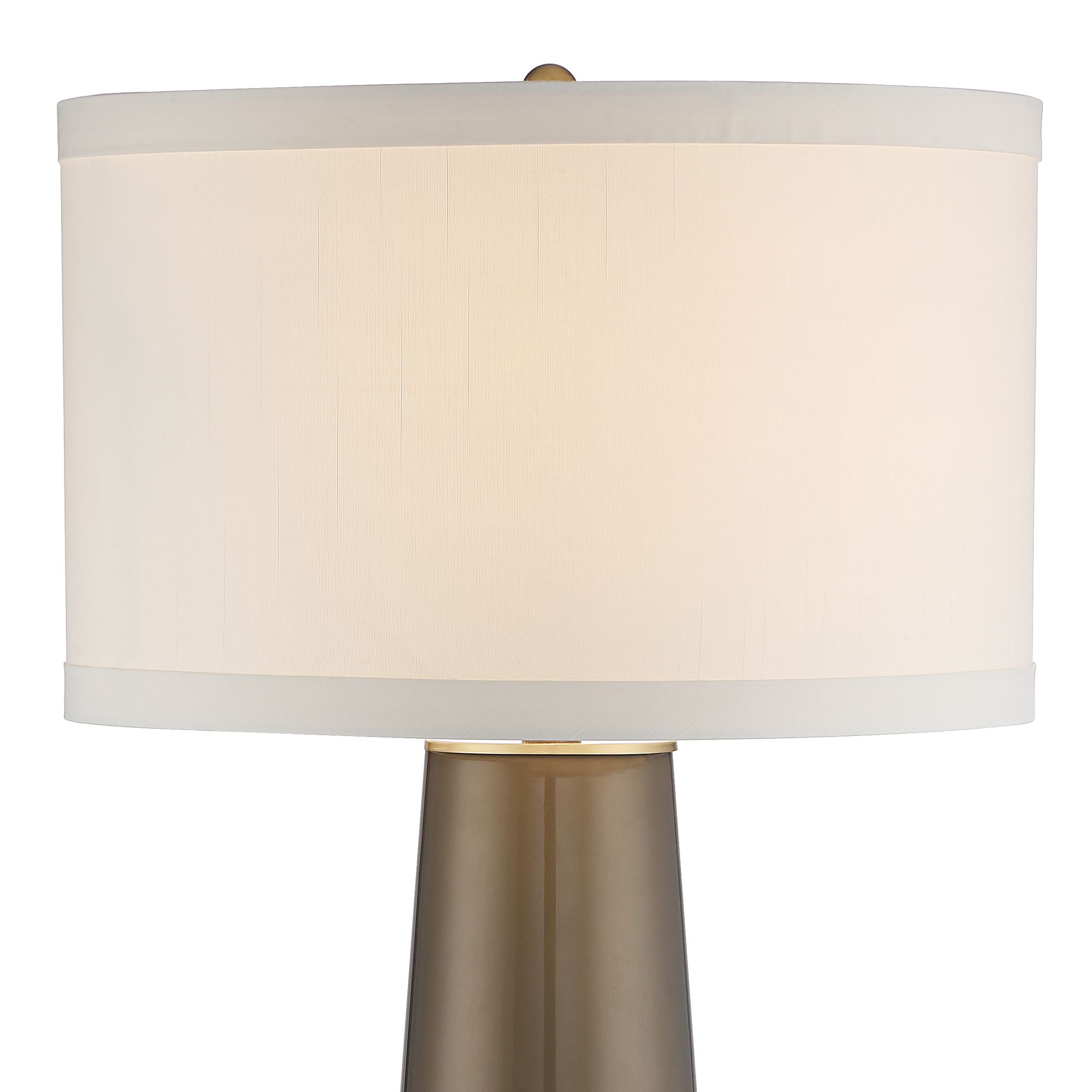 Image 3 Possini Euro 36" High Gold Glass Lamp with Square White Marble Riser more views