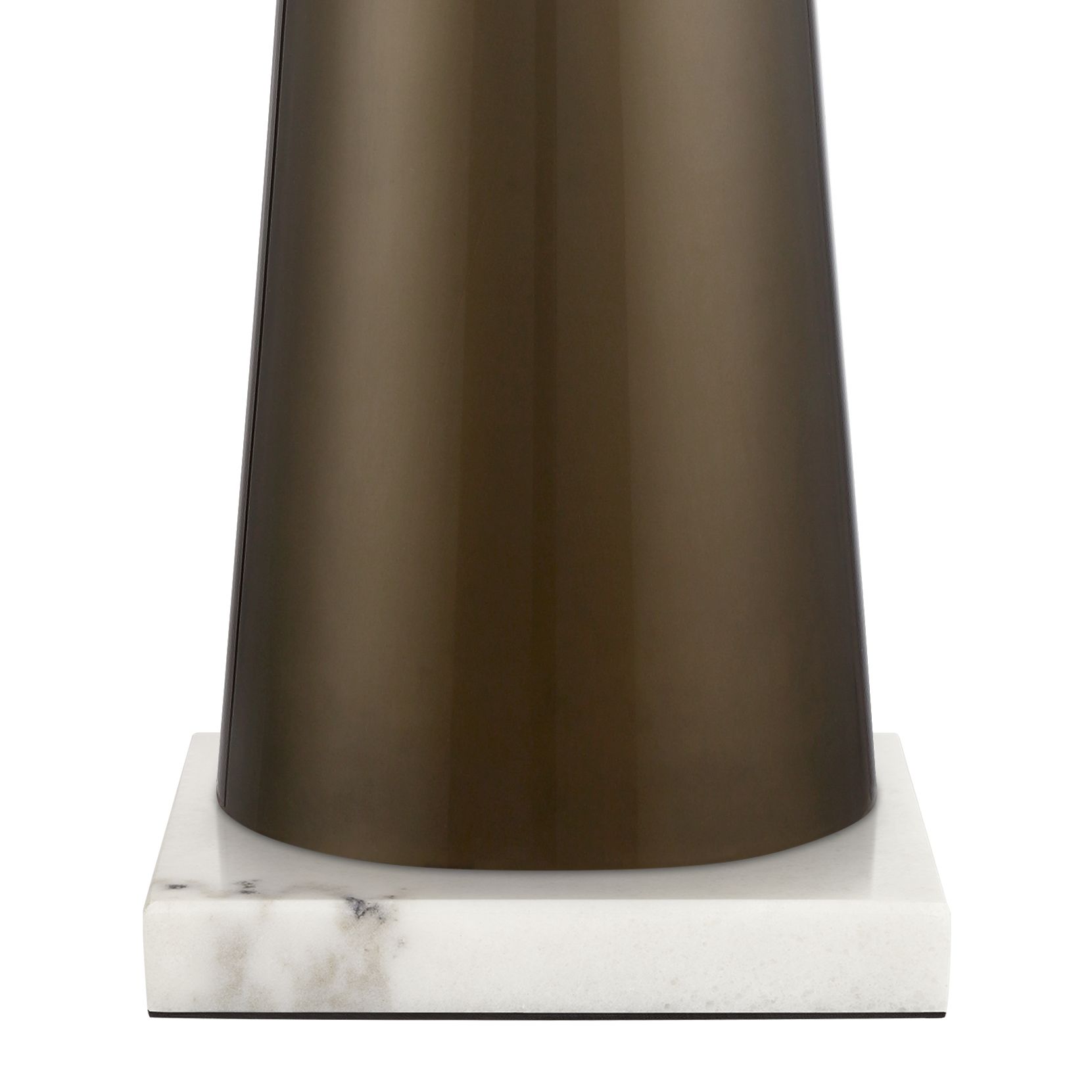 Image 4 Possini Euro 36" High Gold Glass Lamp with Square White Marble Riser more views