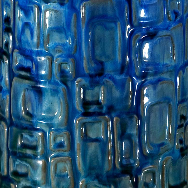 Image 5 Possini Euro 36" Teal Blue Modern Ceramic Table Lamps Set of 2 more views
