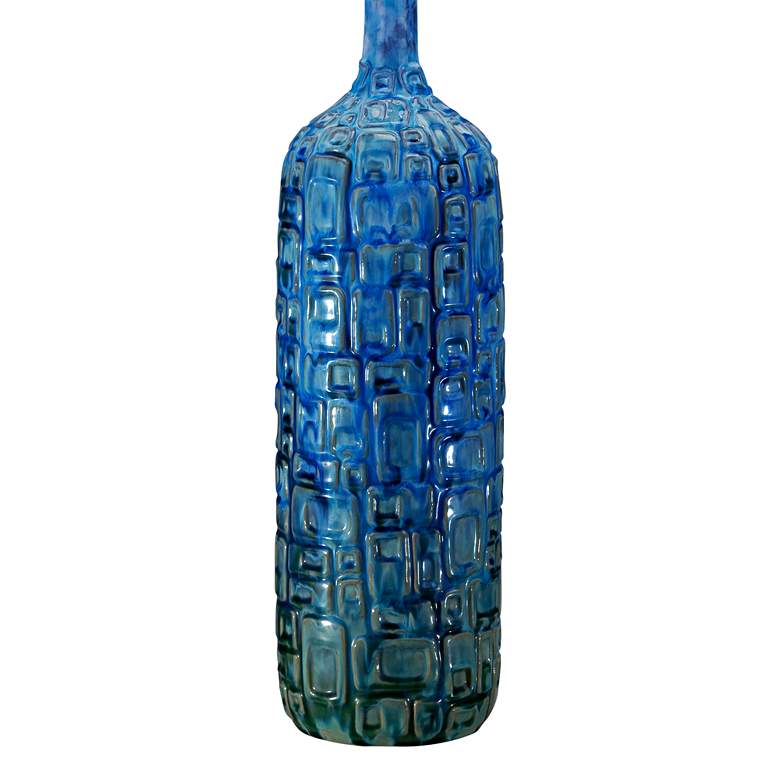 Image 6 Possini Euro 36" Teal Blue Modern Ceramic Table Lamps Set of 2 more views