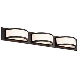 Image1 of Possini Euro 37" Wide 3-Light Dark Bronze Vanity Bath Light