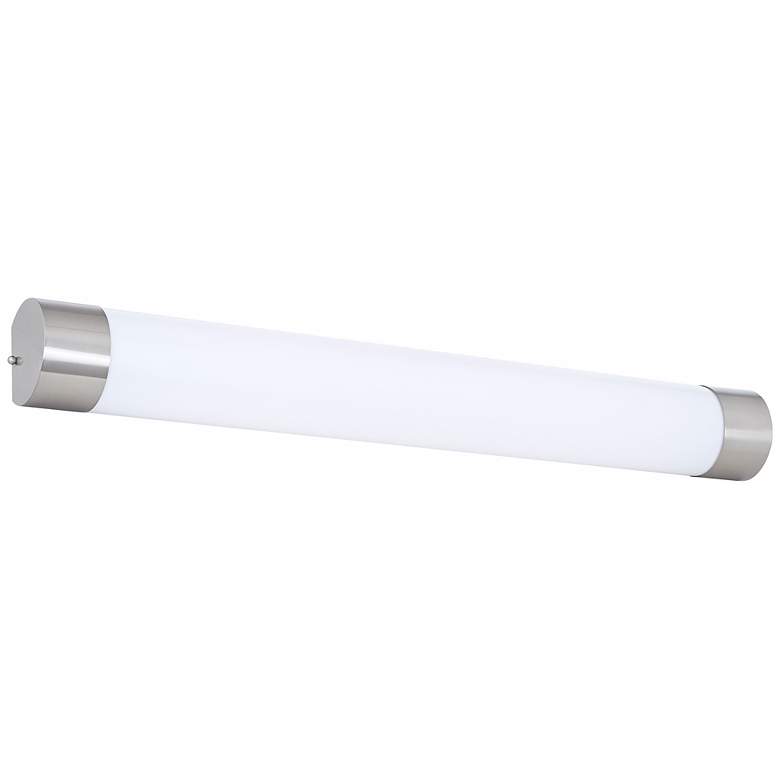 Image 1 Possini Euro 38" Wide Modern Frosted Acrylic Vanity Bar Bath Light