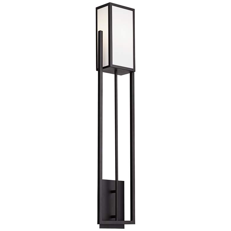 Image 2 Possini Euro 40" High Black and Acrylic Shade Wall Sconce more views