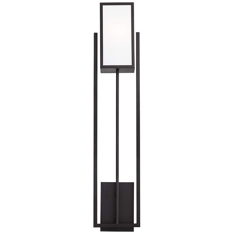 Image 3 Possini Euro 40" High Black and Acrylic Shade Wall Sconce more views