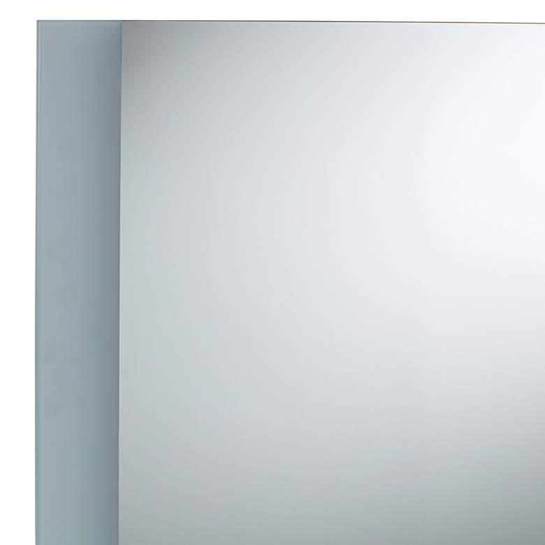 Image 4 Possini Euro 48"x 36" Rectangular LED Light Wall Mirror more views