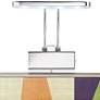 4_Possini Euro 7 1/2" Wide Chrome Direct Wire LED Picture Light more views