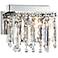 Possini Euro 7 3/4" Wide Chrome and Hanging Crystal Wall Sconce