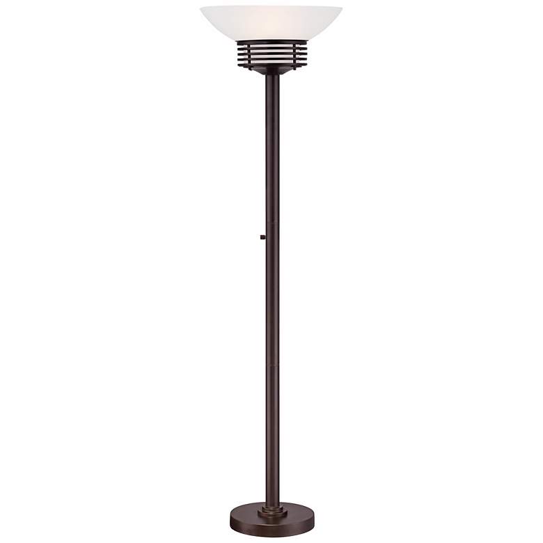 Image 3 Possini Euro 72 1/2" Deco Light Blaster 4-Light Torchiere Floor Lamp