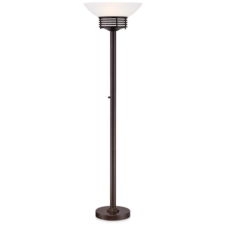 Image 7 Possini Euro 72 1/2" Deco Light Blaster 4-Light Torchiere Floor Lamp more views