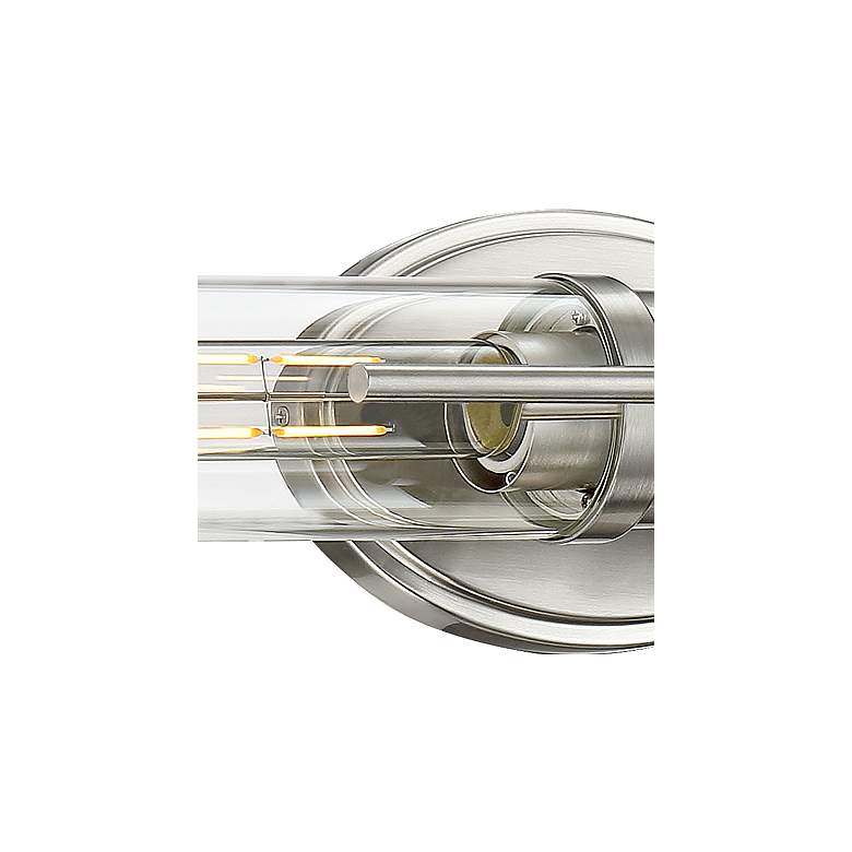 Image 4 Possini Euro Abron 24" Wide Glass and Brushed Nickel LED Bath Bar more views