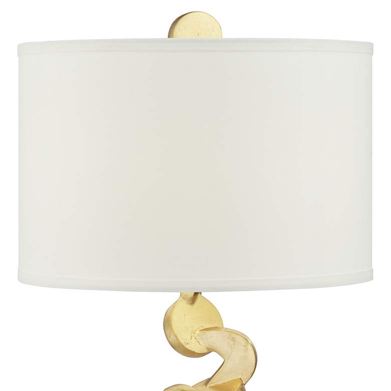Image 4 Possini Euro Abstract 28 3/4" Gold Modern Sculpture Table Lamp more views