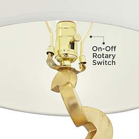 Image5 of Possini Euro Abstract 28 3/4" Gold Modern Sculpture Table Lamp more views
