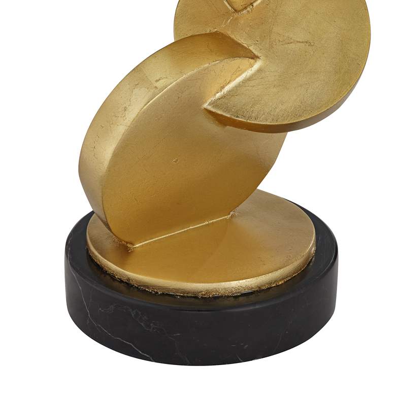 Image 6 Possini Euro Abstract 28 3/4" Gold Modern Sculpture Table Lamp more views