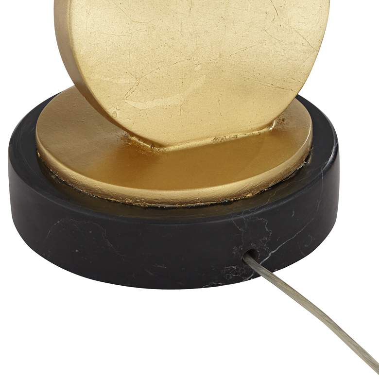 Image 7 Possini Euro Abstract 28 3/4" Gold Modern Sculpture Table Lamp more views