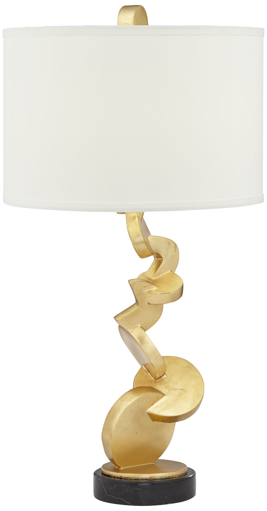 Possini Euro Abstract 28 3/4" Gold Modern Sculpture Table Lamp