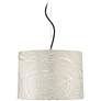 Possini Euro Abstract Silver Circles 16" Wide Shade Pendant Light