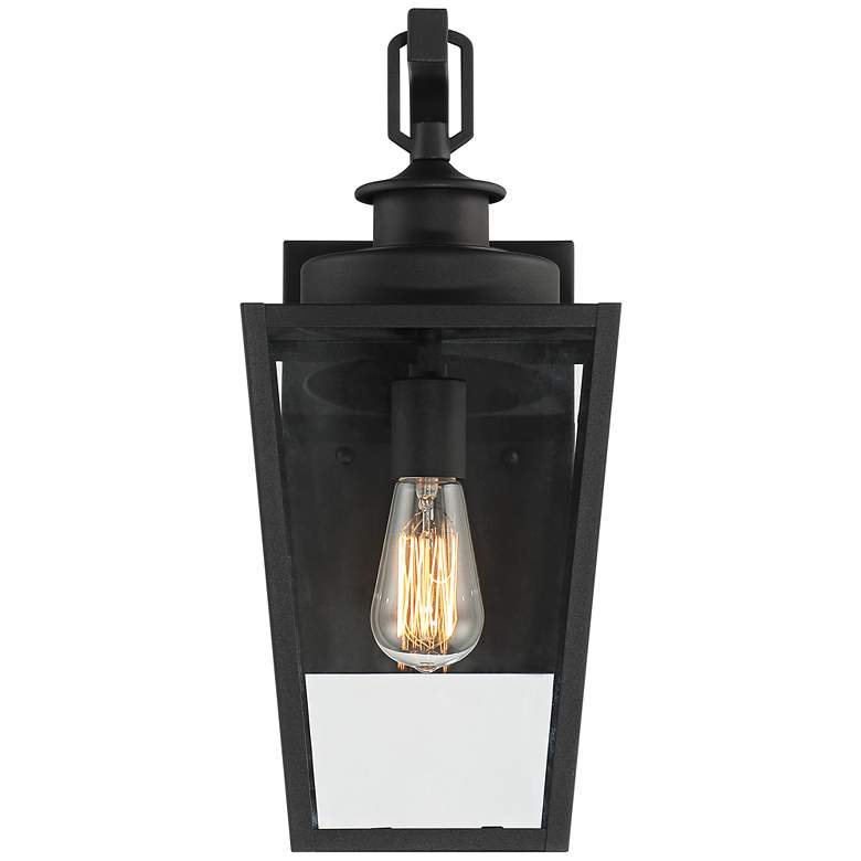 Image 4 Possini Euro Ackerly 17 1/4"H Black Outdoor Wall Light Set of 2 more views