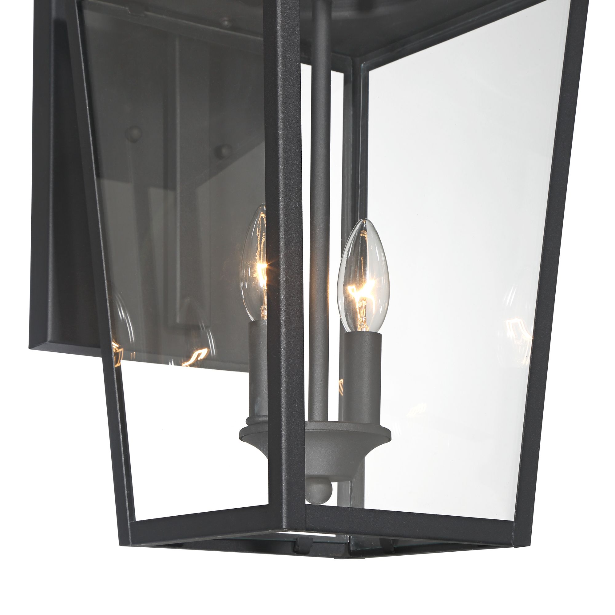 Image 2 Possini Euro Ackerly 21"H Textured Black 2-Light Outdoor Wall Light more views