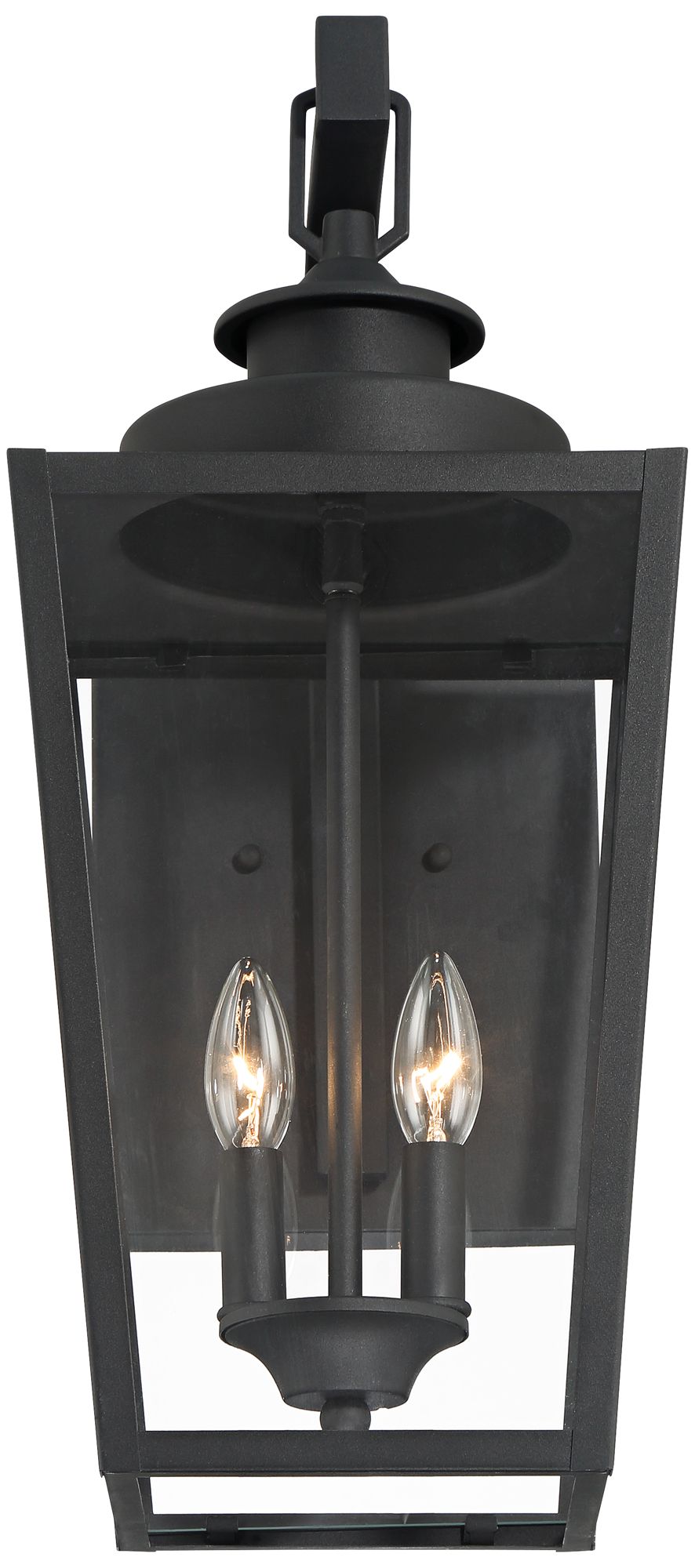 Image 5 Possini Euro Ackerly 21"H Textured Black 2-Light Outdoor Wall Light more views