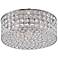 Possini Euro Adair 11 3/4" Wide Round Crystal Ceiling Light