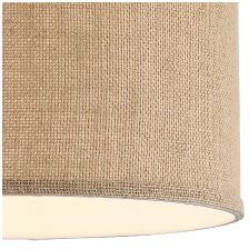 Image 3 Possini Euro Adams Burlap Drum Shade Ceiling Lights Set of 2 more views