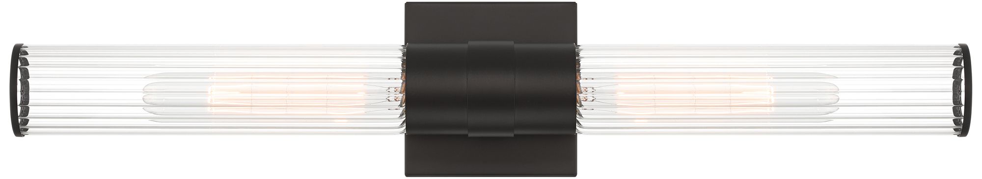 Image 6 Possini Euro Adeline 24 1/4" Wide Black 2-Light Bath Light more views