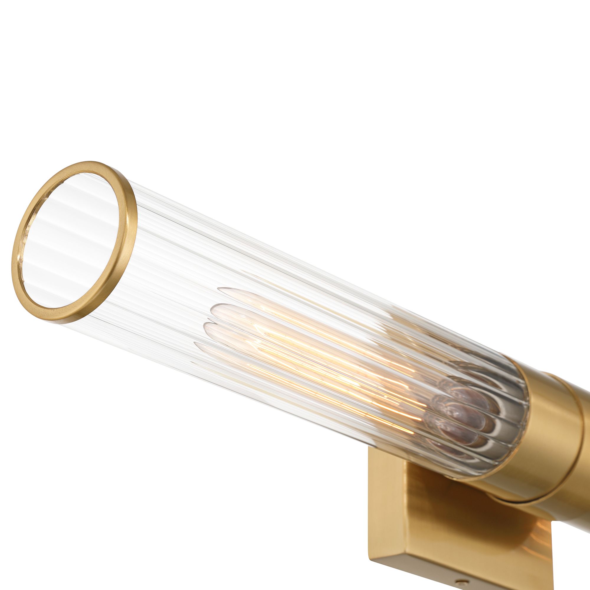 Image 4 Possini Euro Adeline 24 1/4" Wide Warm Brass 2-Light Bath Light more views
