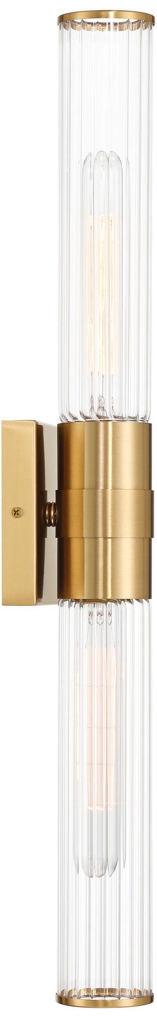 Watch A Video About the Possini Euro Isabella Warm Brass 2 Light Bath Light