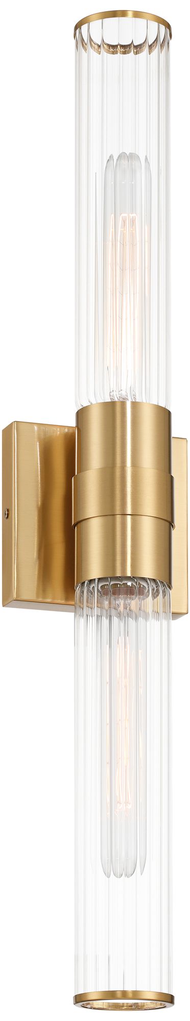 Watch A Video About the Possini Euro Isabella Warm Brass 2 Light Bath Light