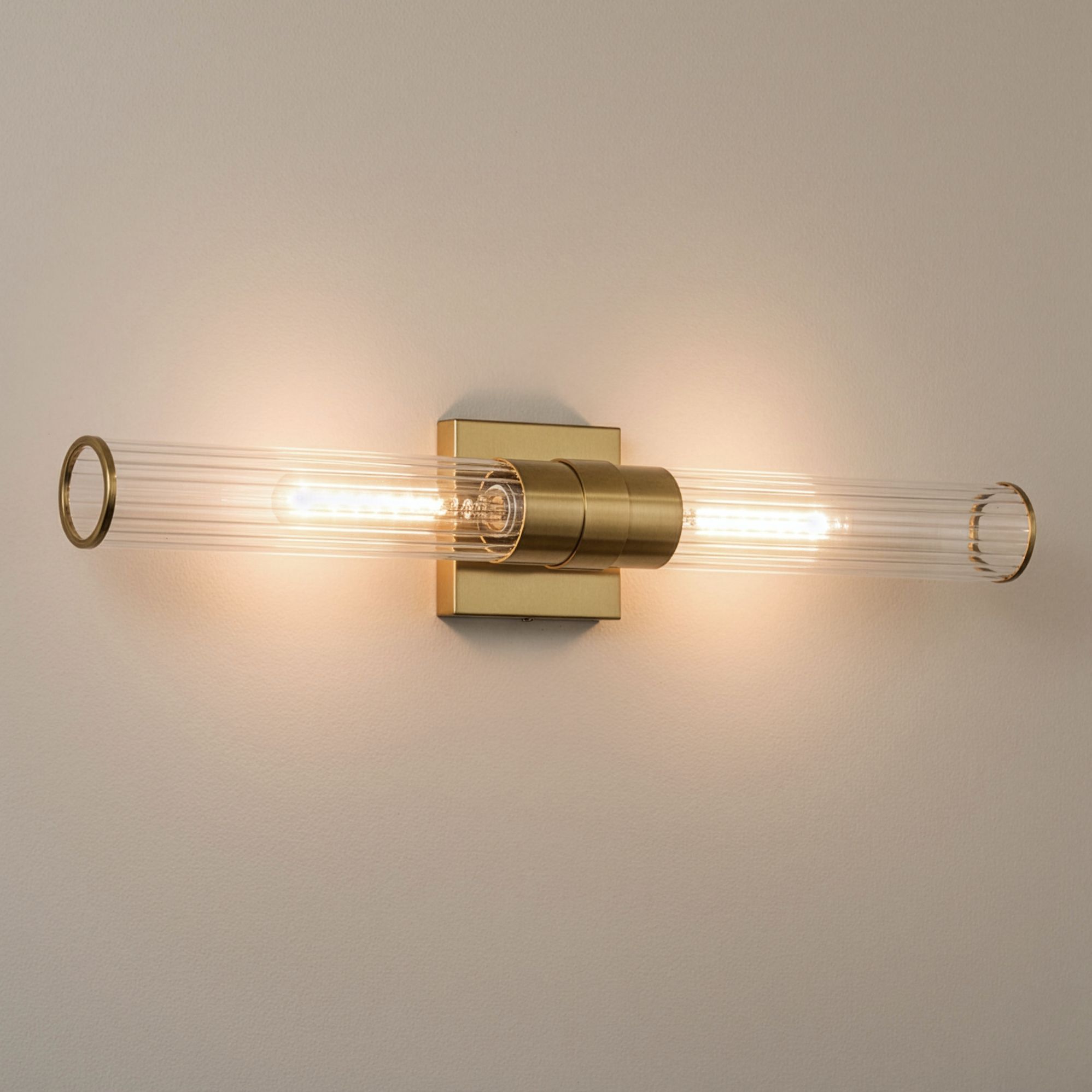 Watch A Video About the Possini Euro Isabella Warm Brass 2 Light Bath Light