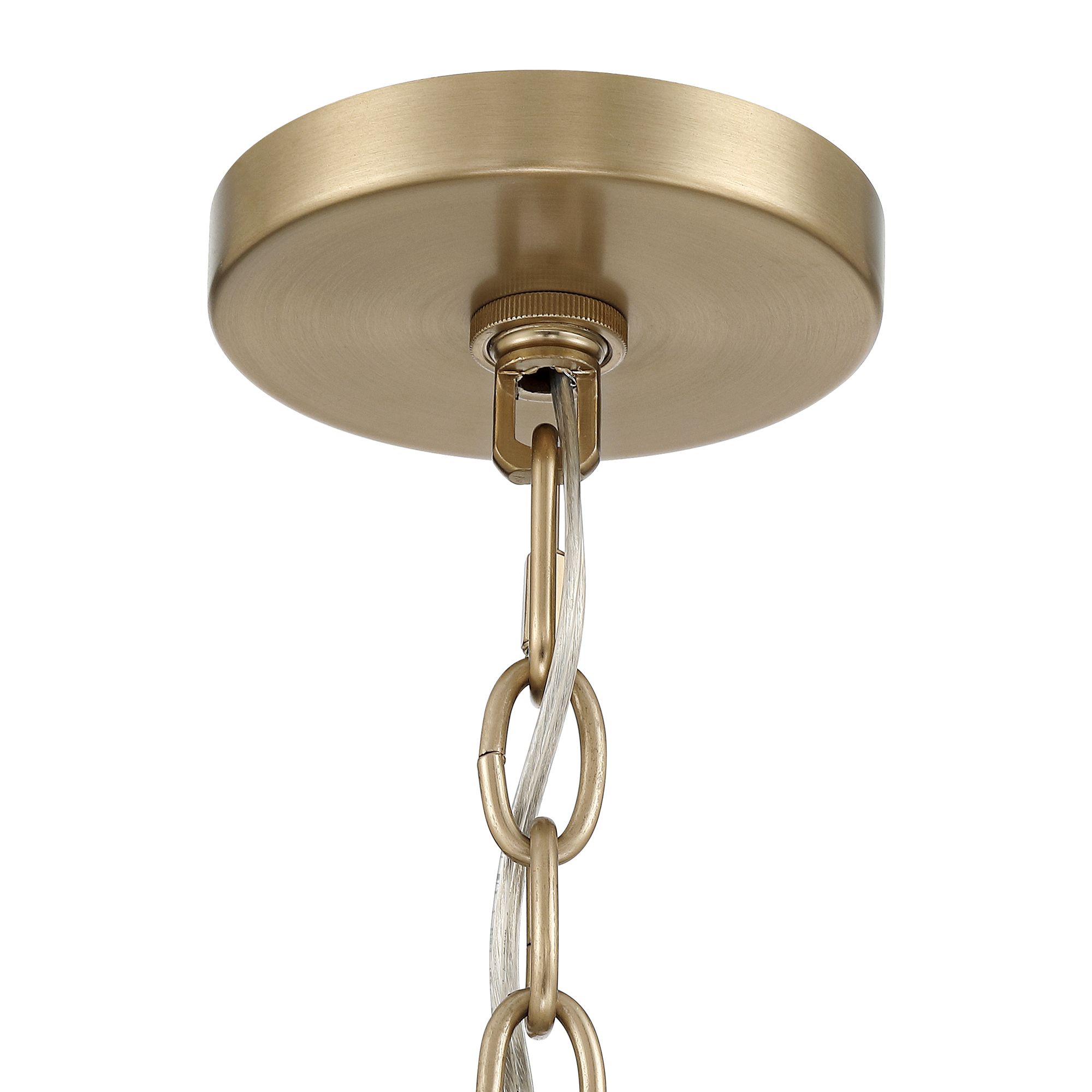 Possini Euro Aden 24"W Warm Gold Tiffany Glass 5-Light Pendant Light in scene