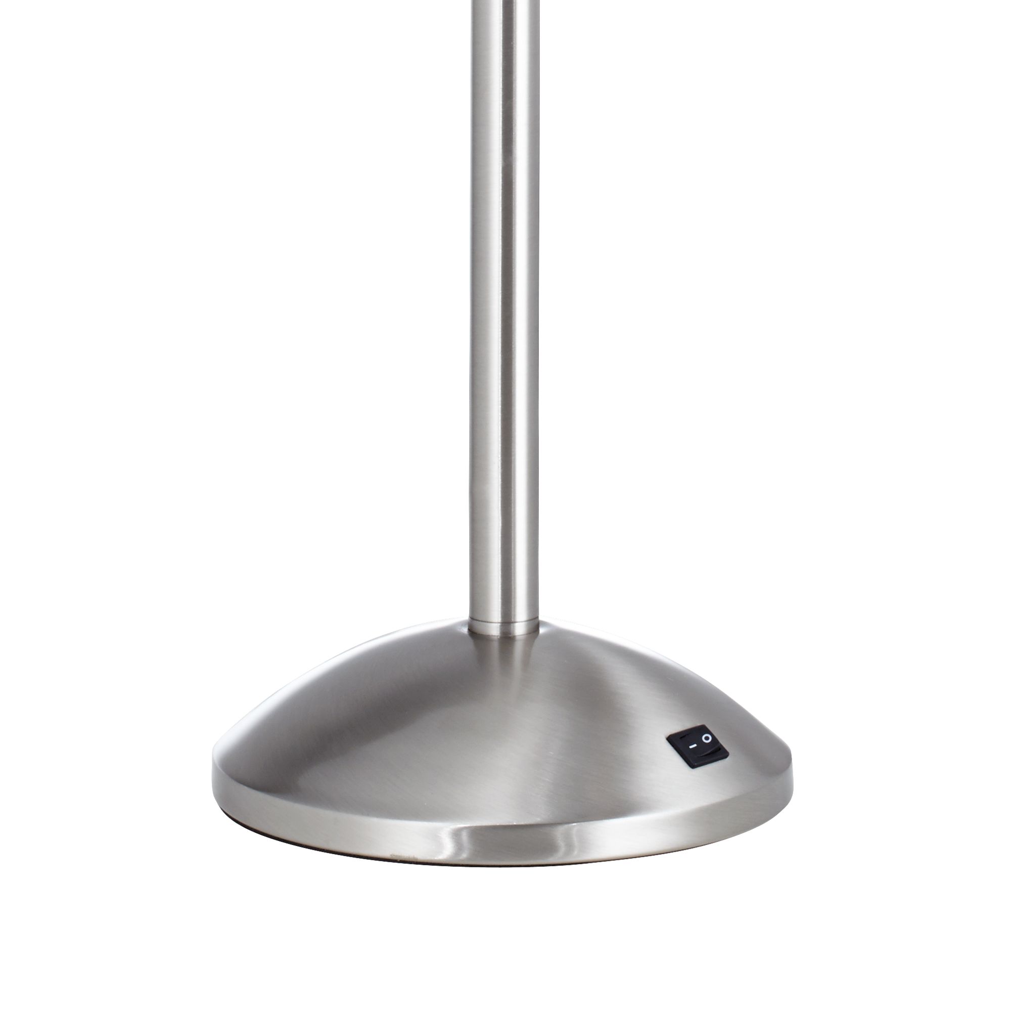 Image 3 Possini Euro Adjustable Height Modern Brushed Nickel Table Lamp more views