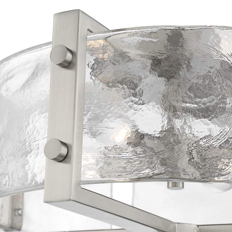 Image 3 Possini Euro Adri 16 3/4" Wide Brushed Nickel Ceiling Light more views