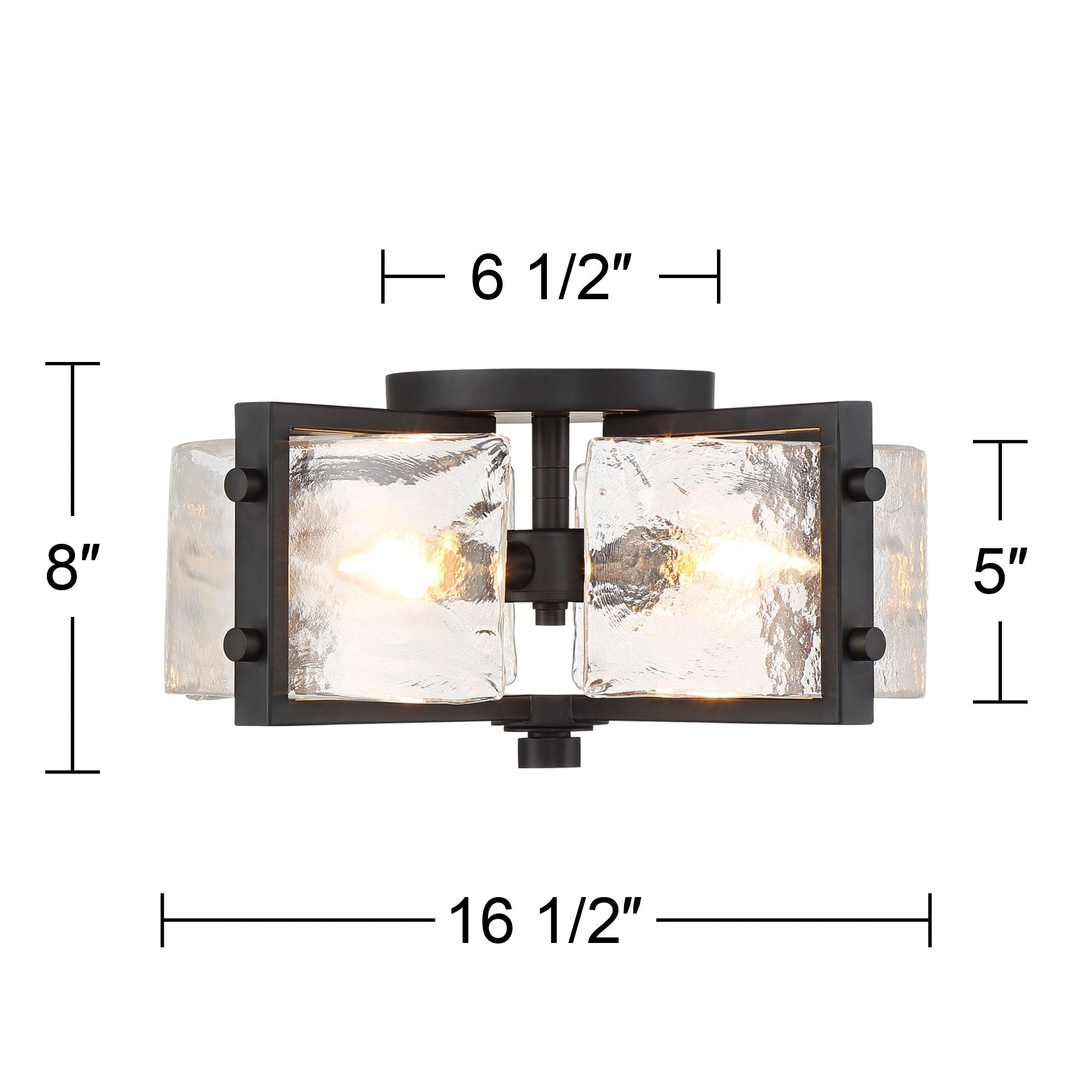 Watch A Video About the Possini Euro Adri Handcrafted Glass Rustic Ceiling Light