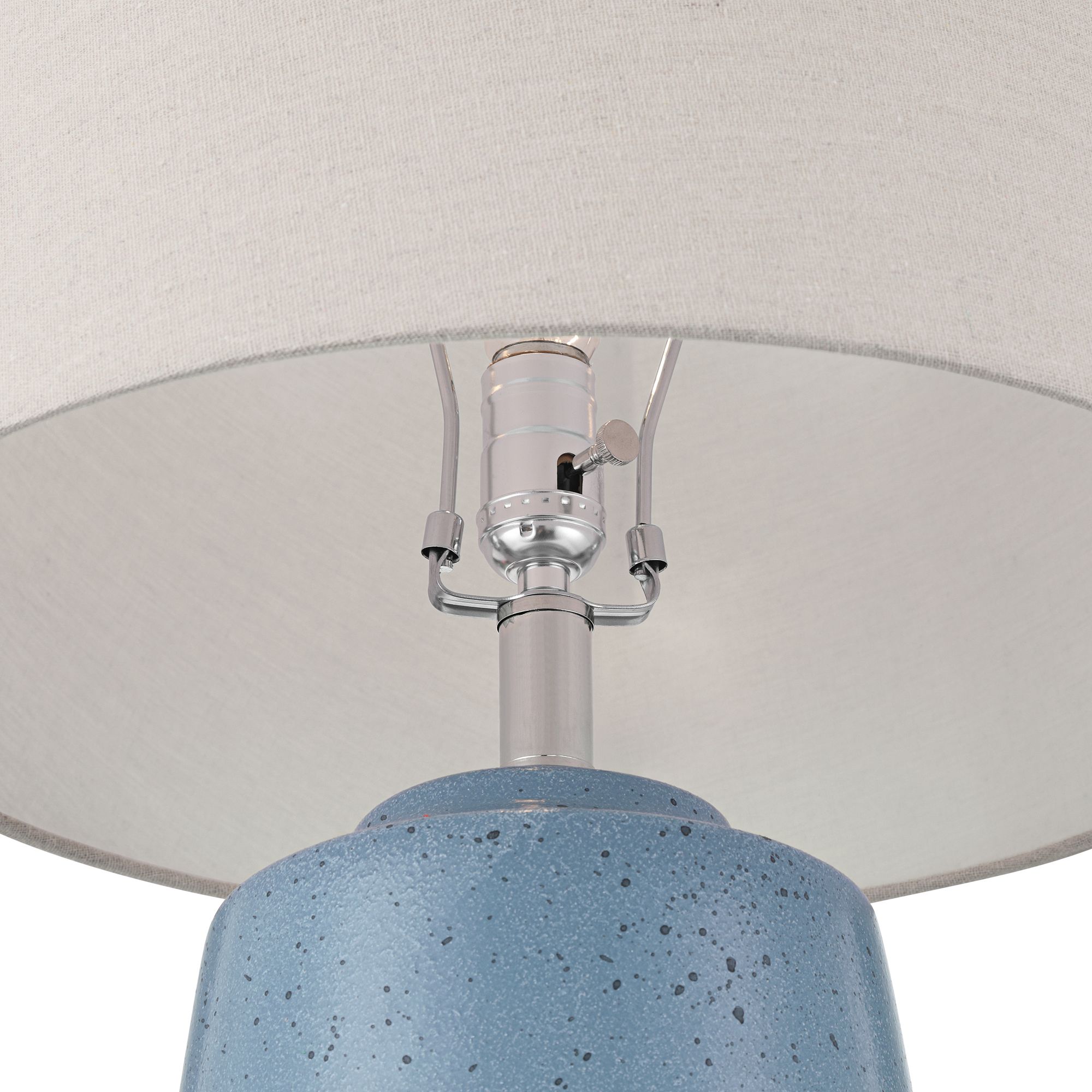 Image 4 Possini Euro Aegean 28" High Coastal Blue Ceramic Table Lamp Set of 2 more views