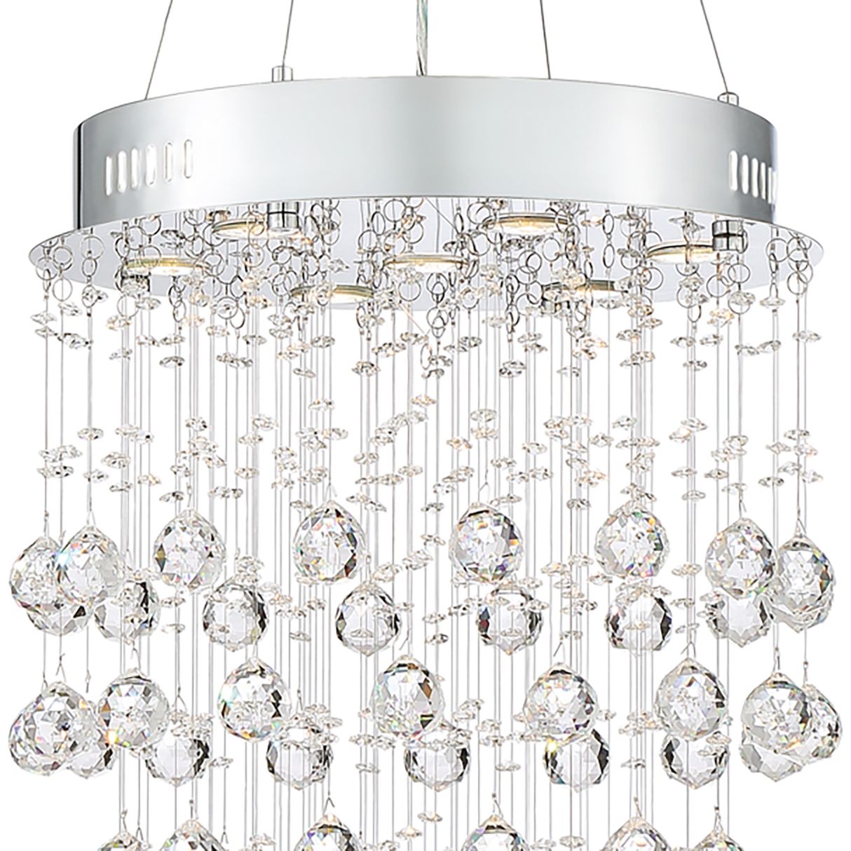 Image 3 Possini Euro Aida 18" Wide Pouring Crystal Bubble Chandelier more views