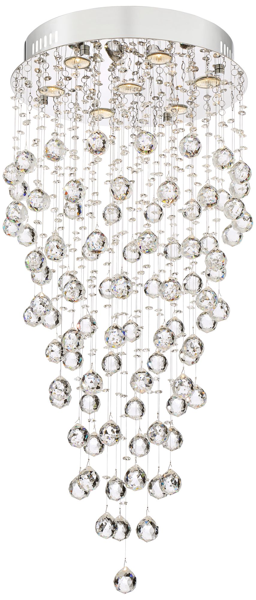 Image 4 Possini Euro Aida 18" Wide Pouring Crystal Bubble Chandelier more views
