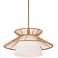 Possini Euro Aire 24" Wide Rope Fabric Modern Pendant Chandelier