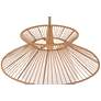 5_Possini Euro Aire 24" Wide Rope Fabric Modern Pendant Chandelier more views
