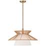 7_Possini Euro Aire 24" Wide Rope Fabric Modern Pendant Chandelier more views